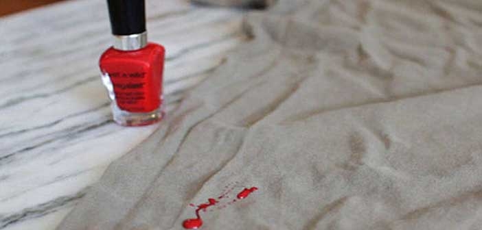 Kıyafetlere Bulaşan Oje Lekesini Nasıl Çıkarırım?